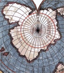 Carte de l'Antarctique dressée par le cartographe crétois Giorgio Calopodio en 1537